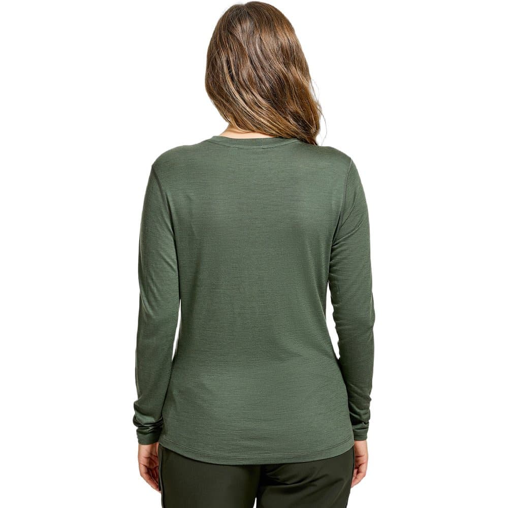 Gimmer Merino Lt Longsleeve Ws Thyme Green, view: 2