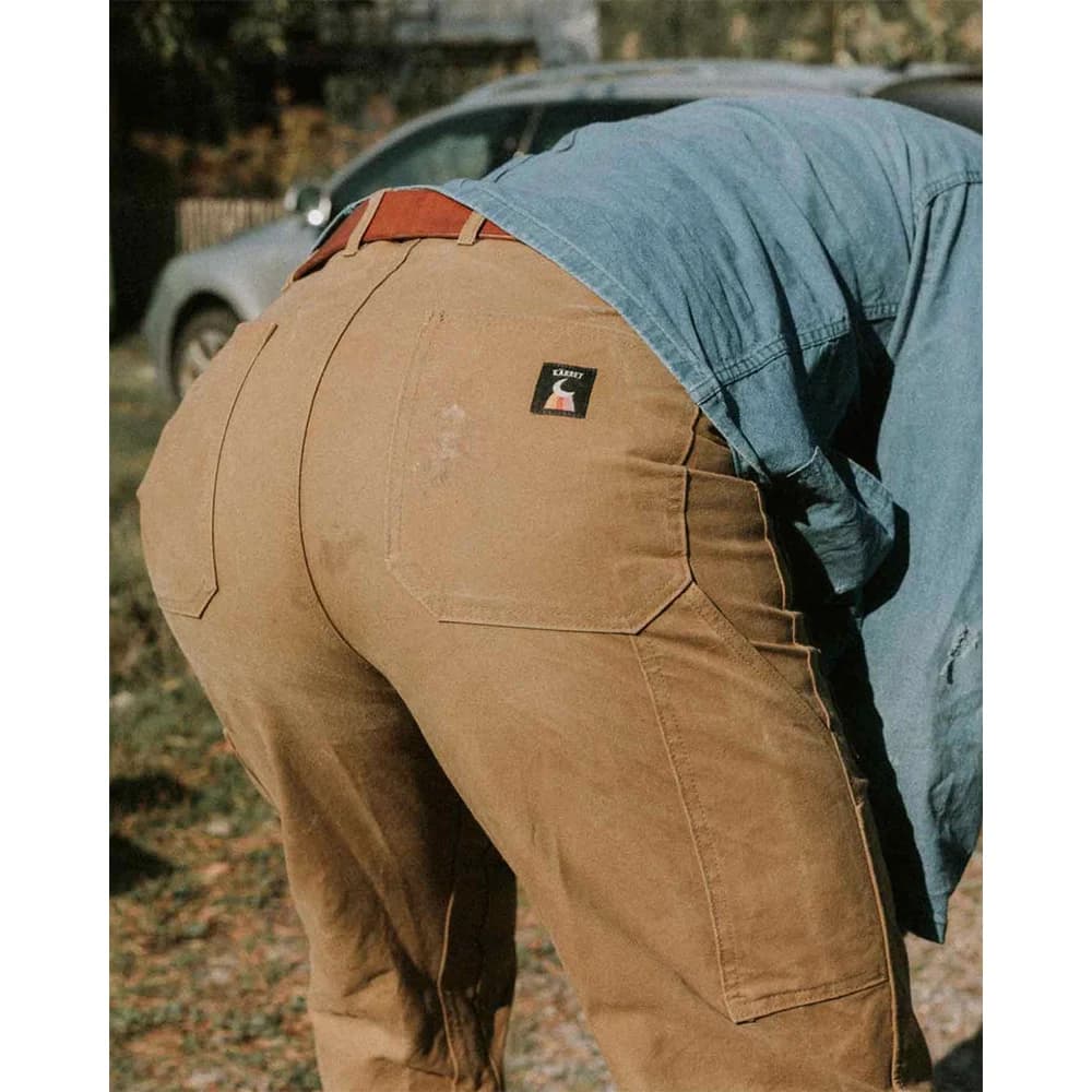 Waxed Workwear Pants Brown, view: 4