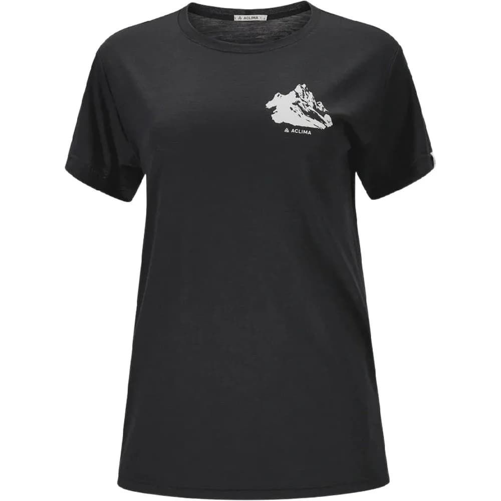 W's Lightwool 140 Classic Tee Mountain Jet Black, view: 0
