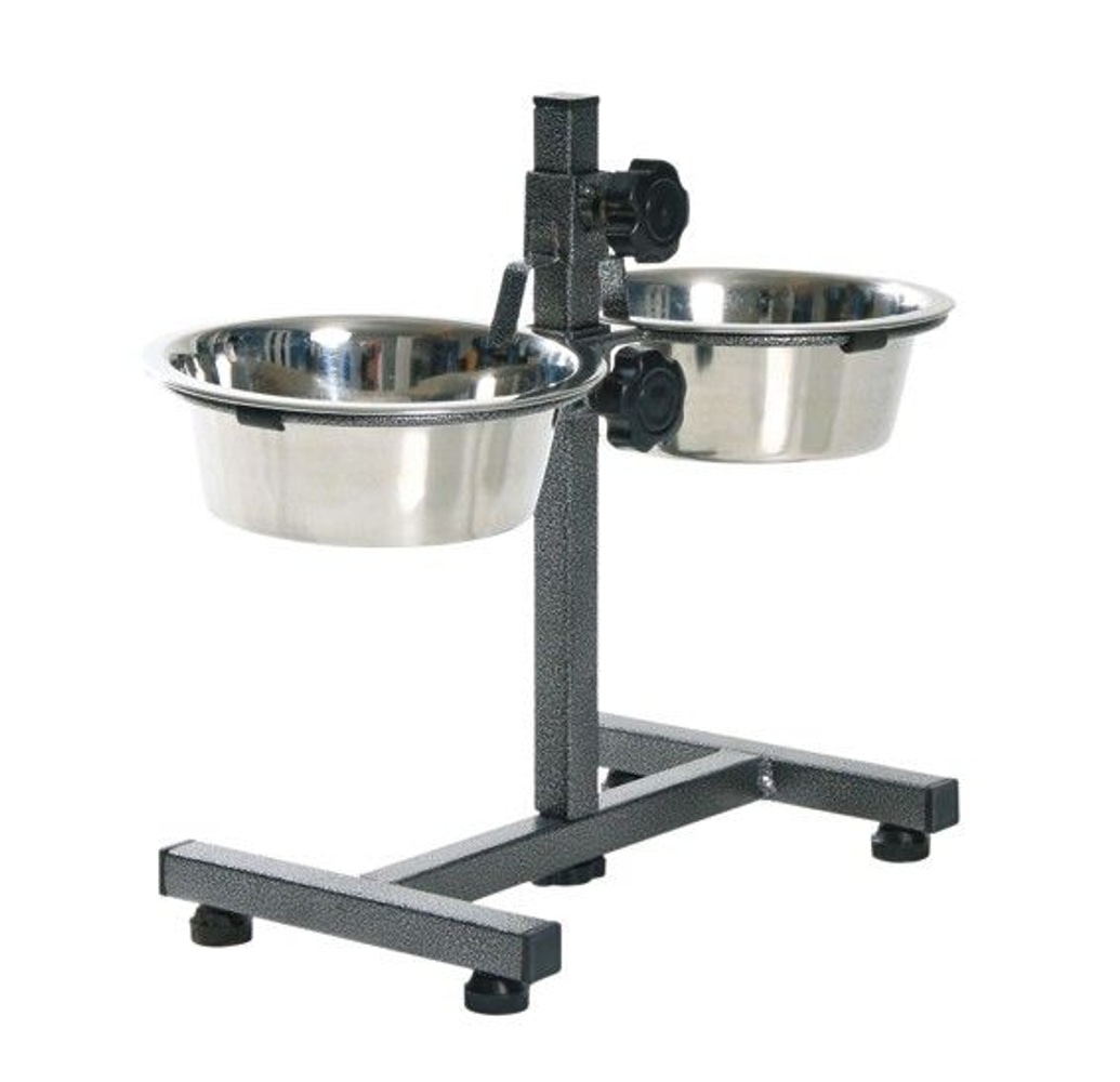 productImage: Fôringsstativ Stillbar Høyde 40 cm 2x1.8 L