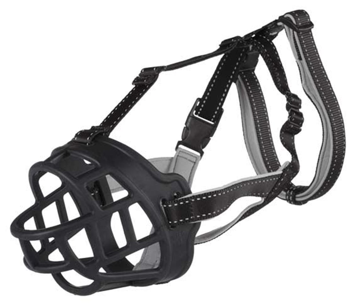 productImage: Munnkurv Muzzle Flex Silicon L-XL Svart