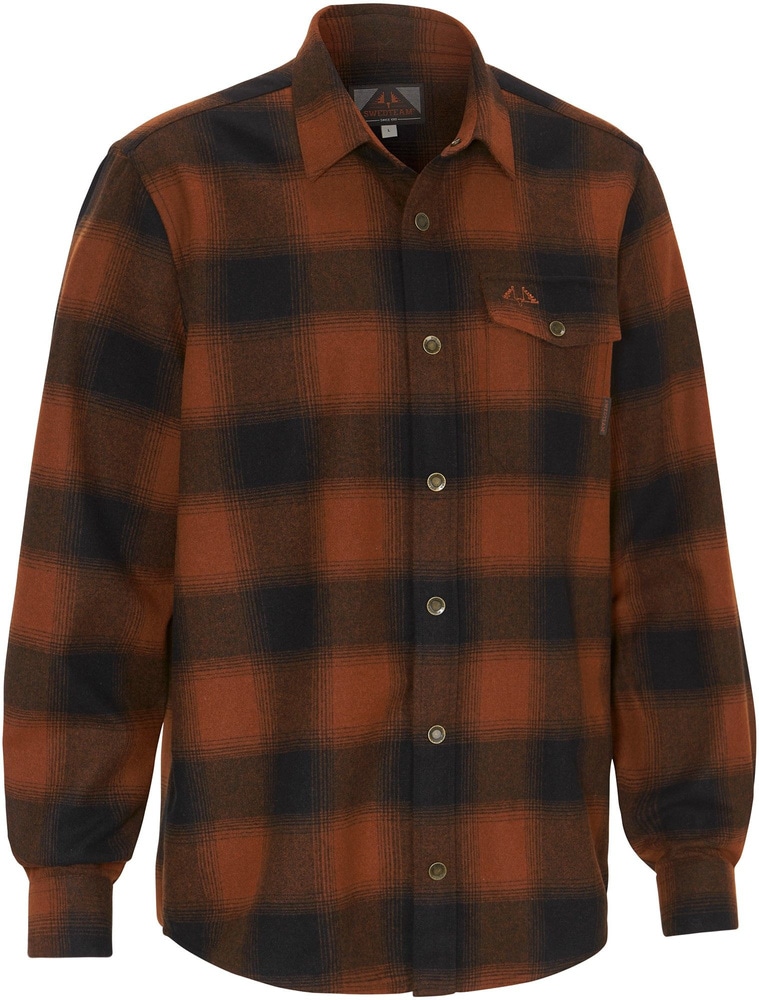 productImage: M's Lynx Wool Shirt Dark Orange