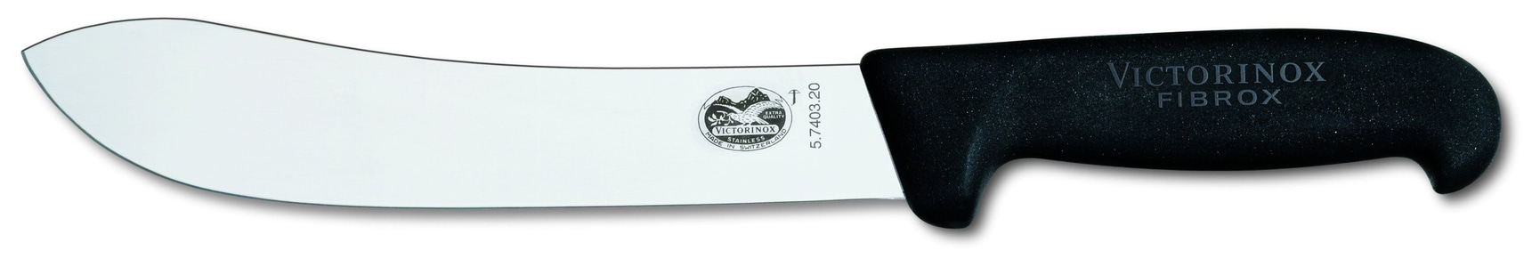 productImage: Slaktekniv 20 cm bred spiss Svart Fibrox