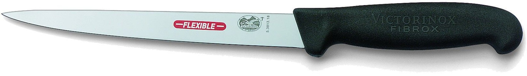 productImage: Fiskefilétkniv 18 cm smal ultra fleksibelt blad, Svart Fibrox