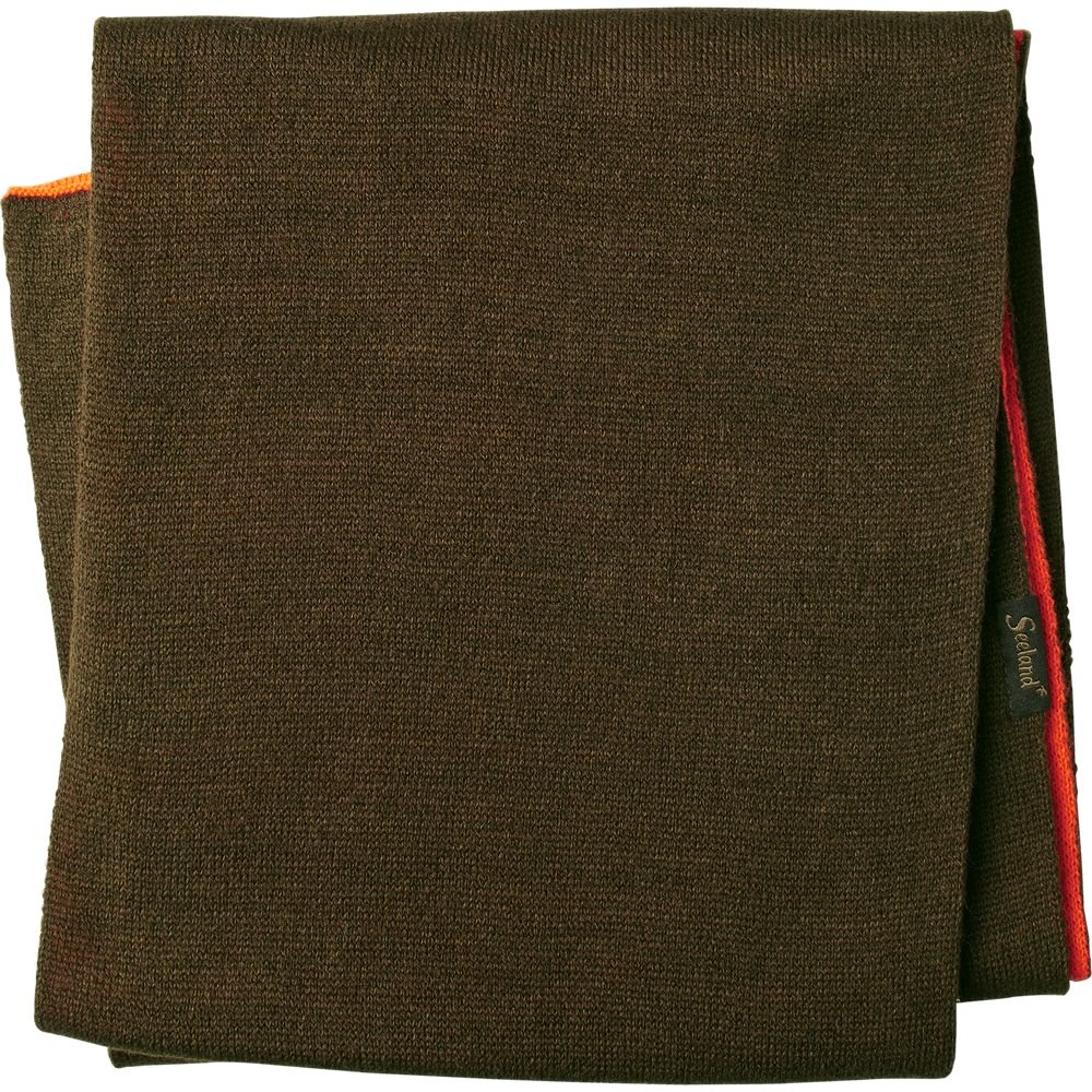 productImage: Ian Reversible Scarf Hi-Vis Orange/Pine Green