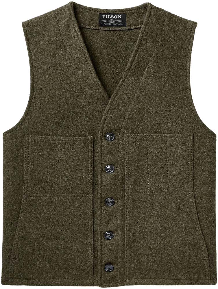productImage: M's Mackinaw Wool Vest Forest Green