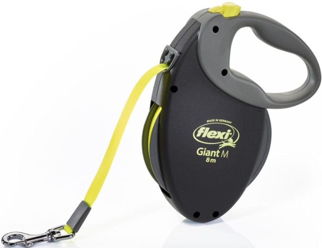productImage: flexi NEON GIANT M: 8 m bånd svart/neon