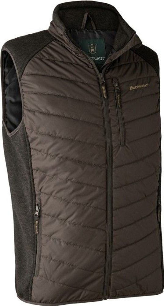 productImage: Moor Padded Waistcoat w. Knit Brown Leaf