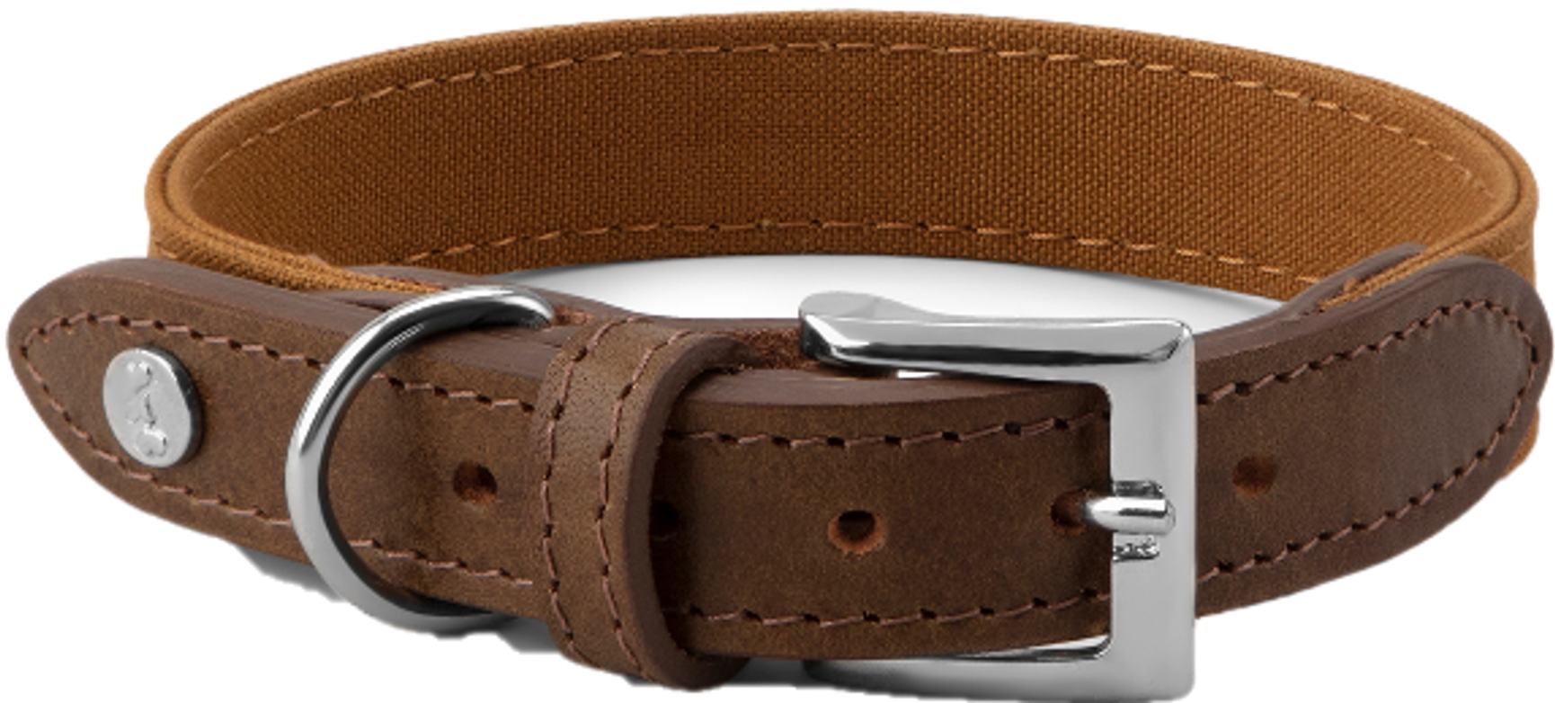 productImage: Signature Hundehalsbånd Brown/Mustard XL-XXL