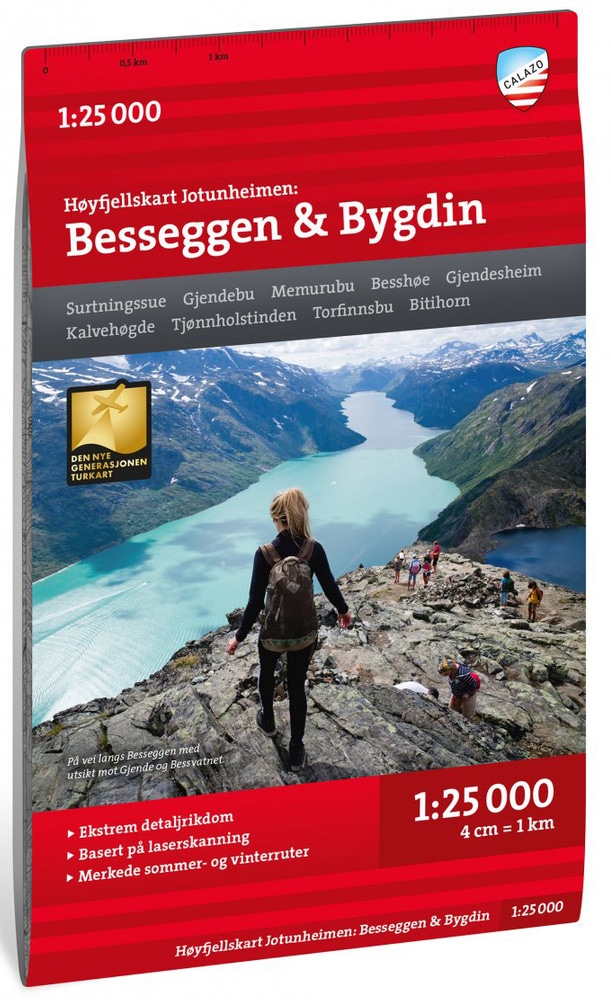 productImage: Høyfjellskart Jotunheimen: Besseggen & Bygdin 1:25 000