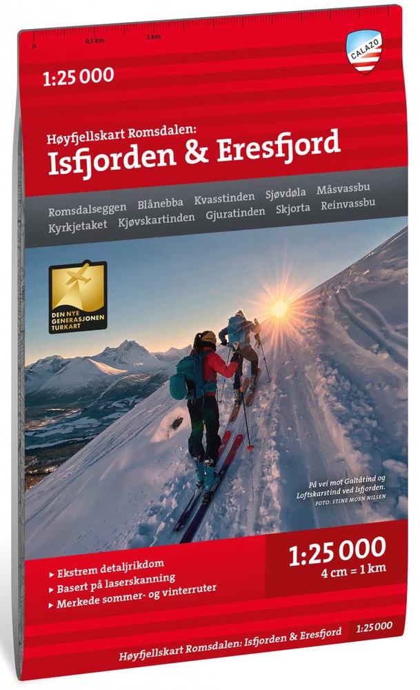 productImage: Høyfjellskart Romsdalen: Isfjorden & Eikesdalen 1:25 000