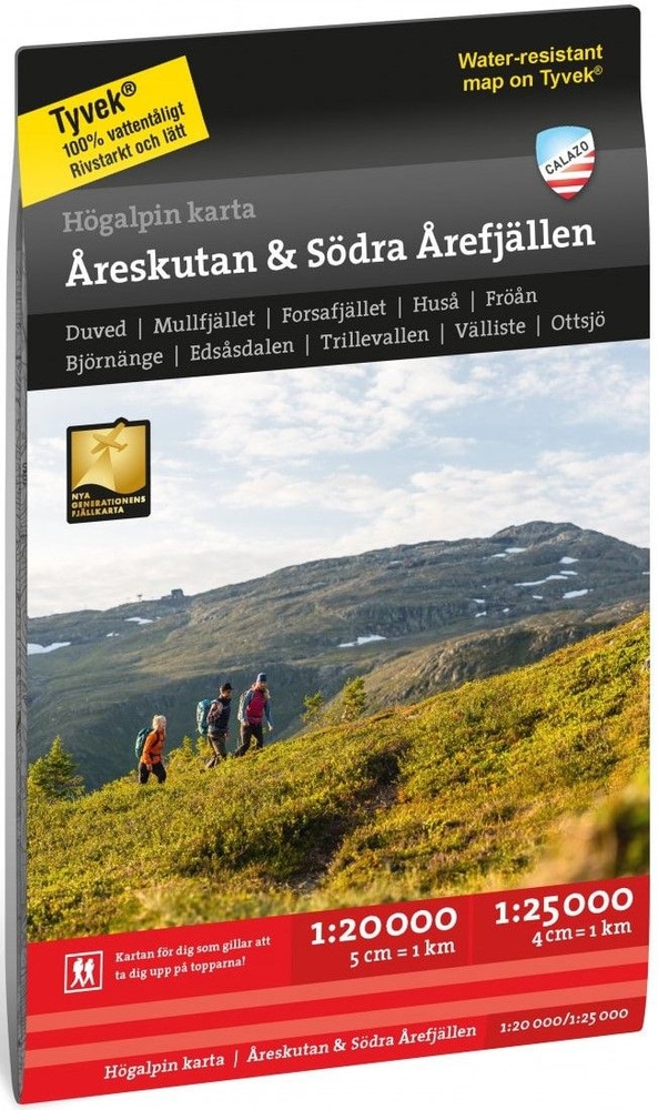 productImage: Högalpin karta: Åreskutan & Södra Årefjällen 1:20 000