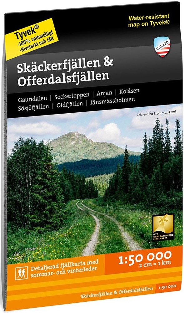 productImage: fjellkart Skäckerfjällen & Offerdalsfjällen 1:50 000