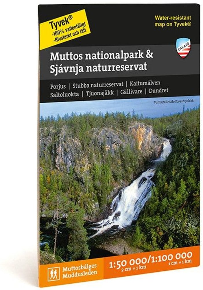 productImage: fjellkart Muddus nationalpark & Sjávnja naturreservat