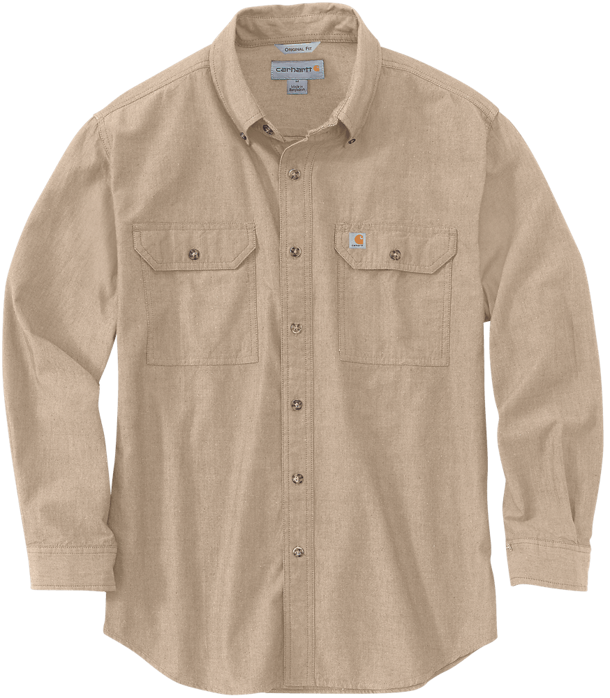 productImage: Carhartt M's Loose Chambray L/S Shirt Dark Tan Chambray