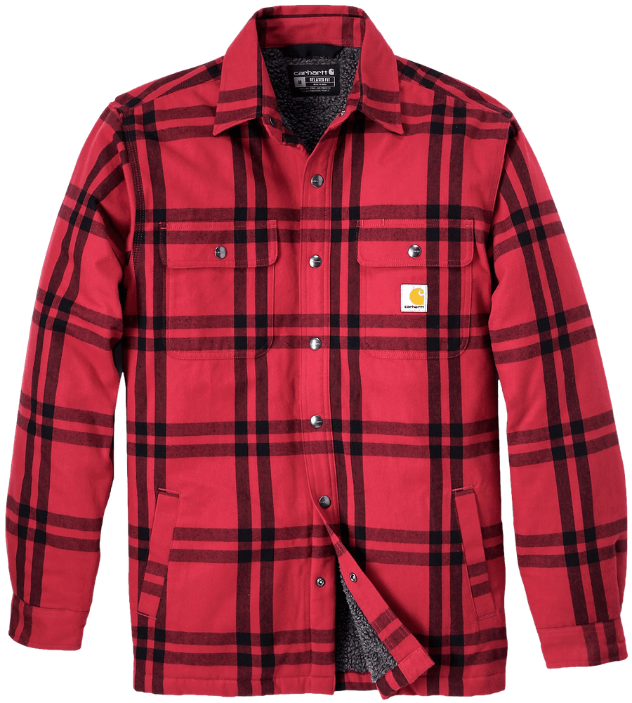 productImage: Carhartt M's Roane Hooded Shirt Jacket Crabapple
