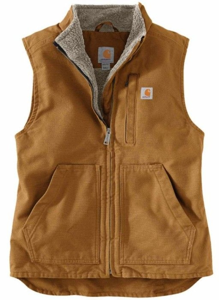 productImage: W's Sherpa Lined Mock Neck Vest Carhartt® Brown