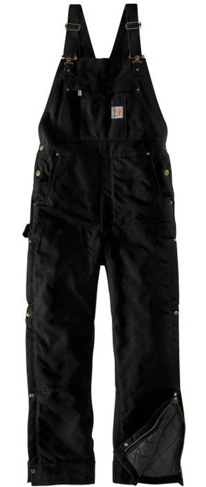 productImage: Carhartt M's Firm Duck Insulated Bib Overall Black