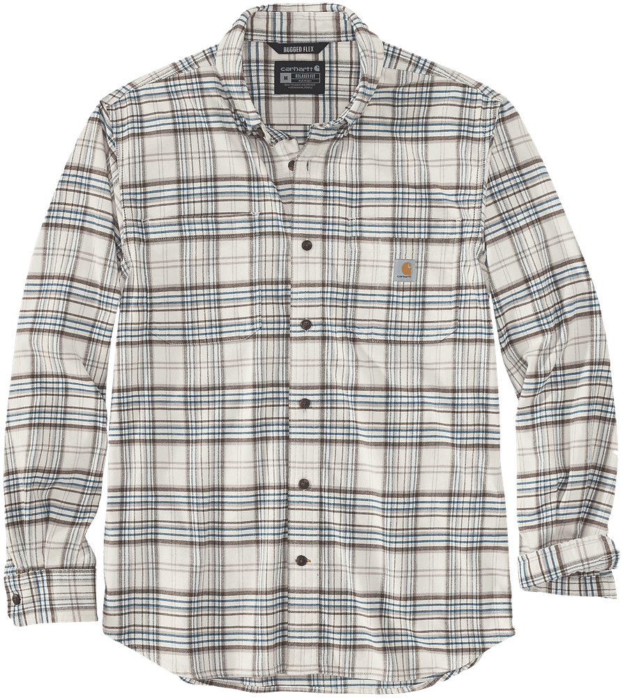 productImage: Carhartt M's Midweight Flannel L/S Plaid Shirt Malt