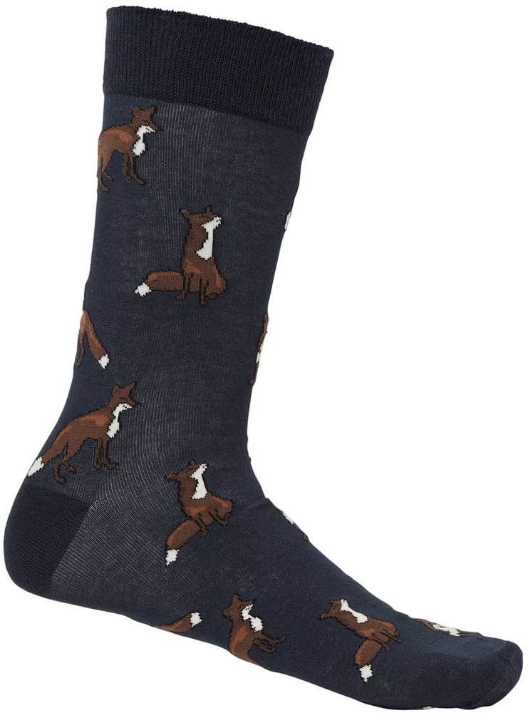 productImage: Pomeroy Socks Dark Navy Foxes