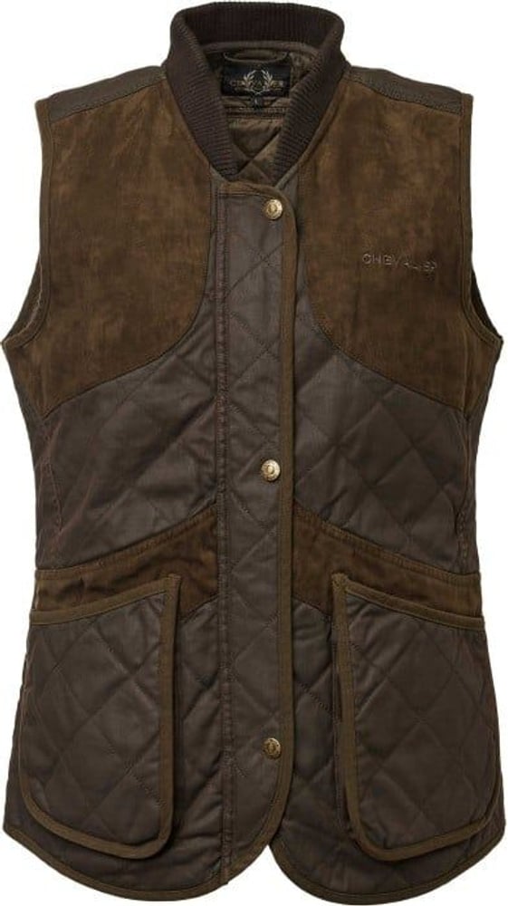 productImage: Vintage Shooting Vest Dame Leather Brown