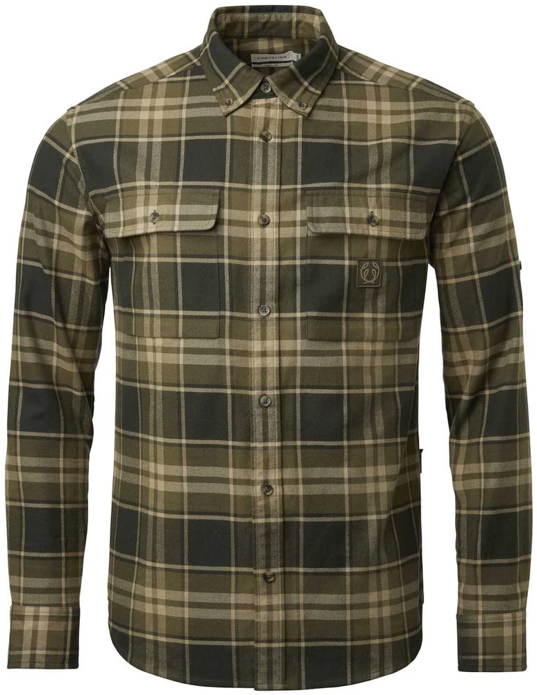 productImage: Heron Flannel Shirt Men Evergreen Checked