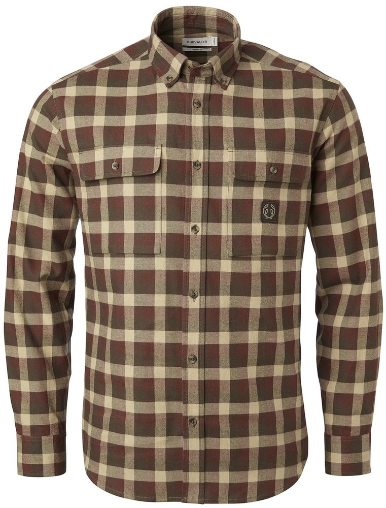 productImage: Heron Flannel Shirt Men Holly Green Checked