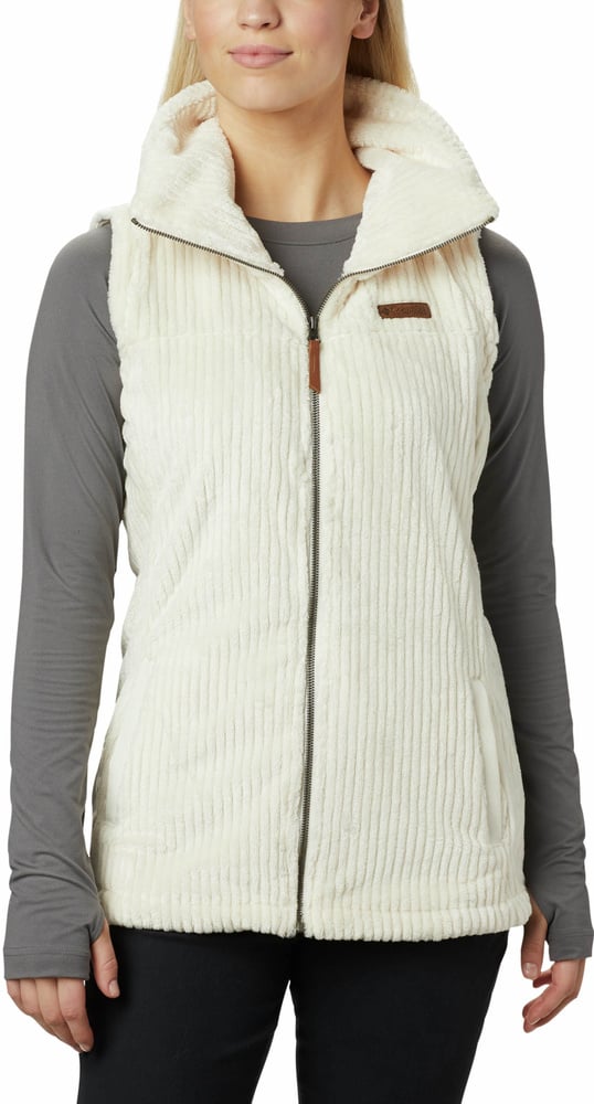productImage: W's Fire Side Sherpa Vest Chalk Stripe
