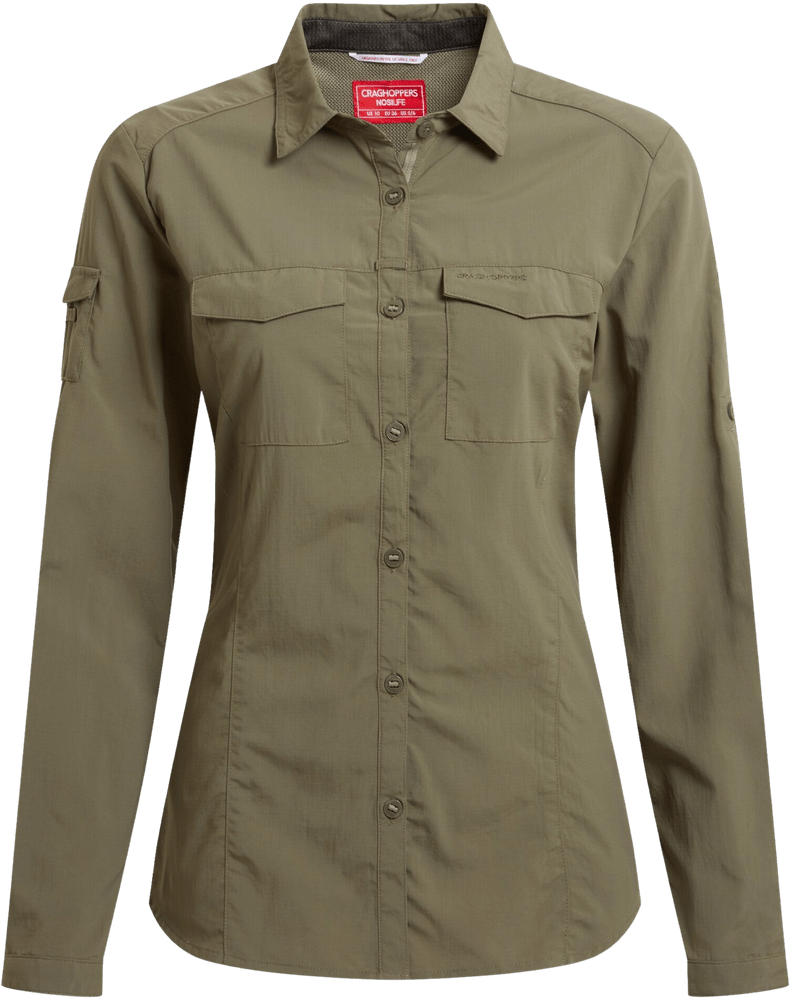 productImage: W's NosiLife Adventure LS Shirt III Wild Olive