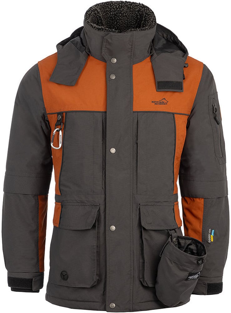Arrak M's Original Jacket Anthracite/Orange, view: 1