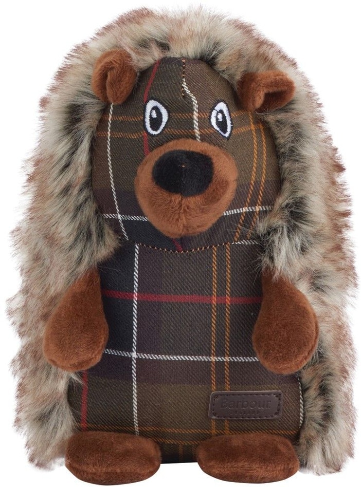 productImage: Dog Hedgehog Toy Brown/Tartan
