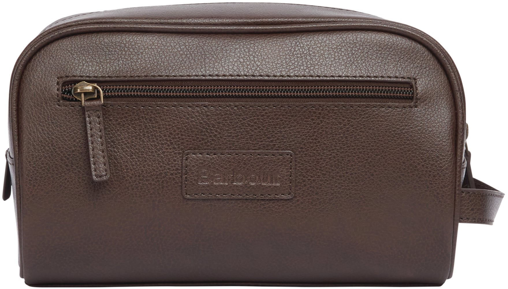 productImage: M's Leather Washbag Dark Brown