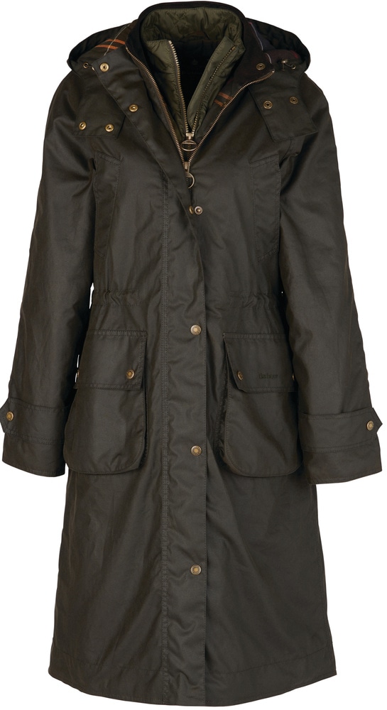 productImage: W's Long Cannich Wax Jacket Olive/Classic