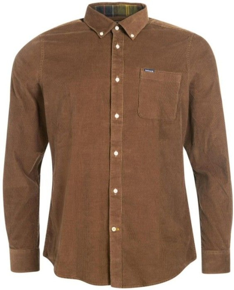 M's Ramsey Cord Tailored Shirt Brown, view: 1