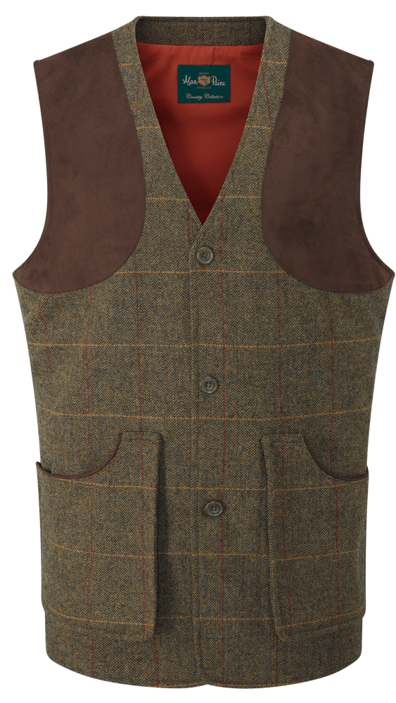productImage: M's Combrook Tweed Shooting Waistcoat Teak