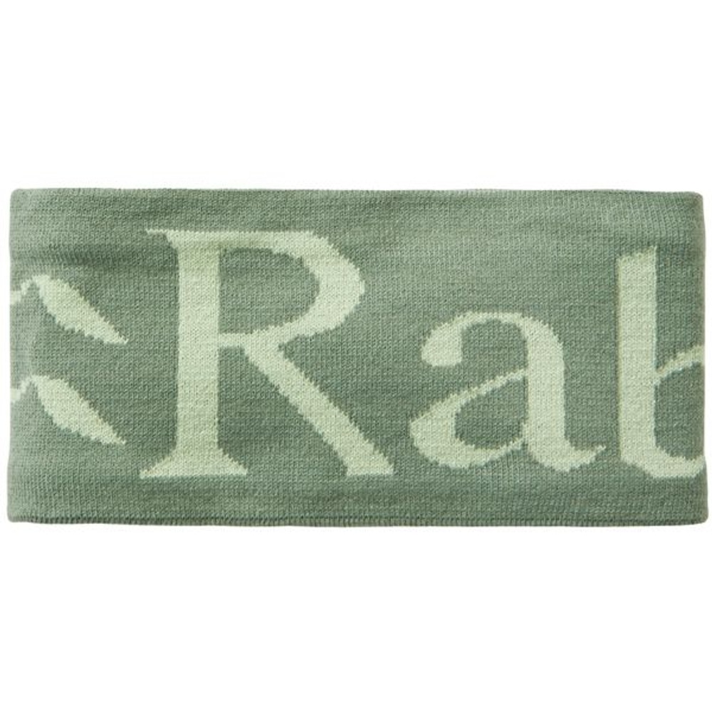 Rab Knitted Logo Headband Dark Fig Green/Fig Green, view: 1