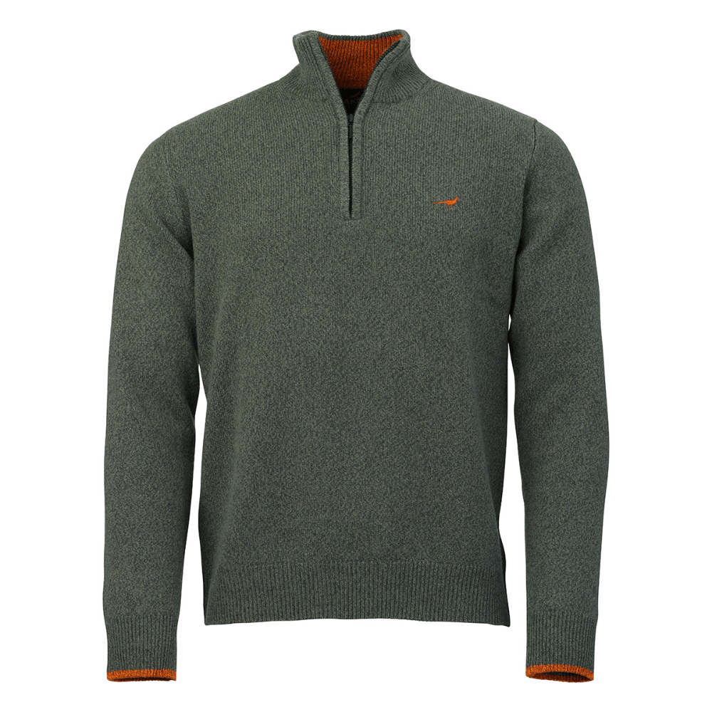 productImage: M's Brompton Zip Neck Forest