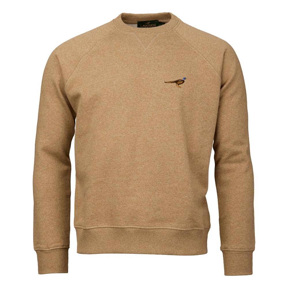 productImage: M's True Pheasant Logo Sweat Camel Melange