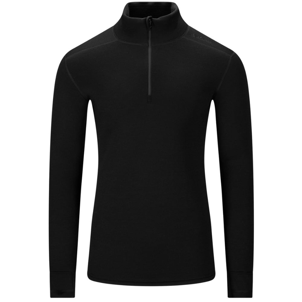 productImage: M's Fleecewool V2 Polo W/ Zip Jet Black