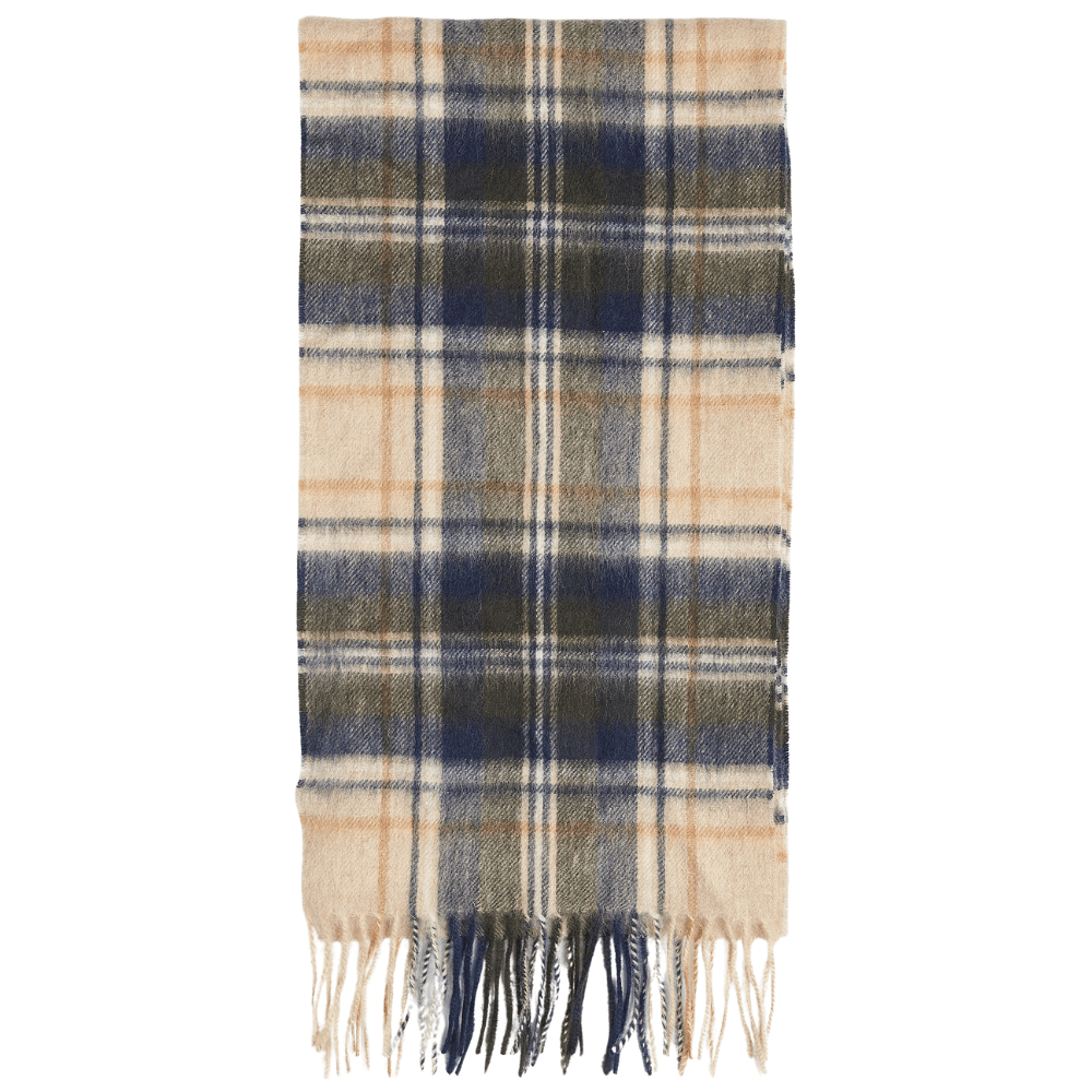 productImage: New Check Tartan Scarf Sand Beige Plaid