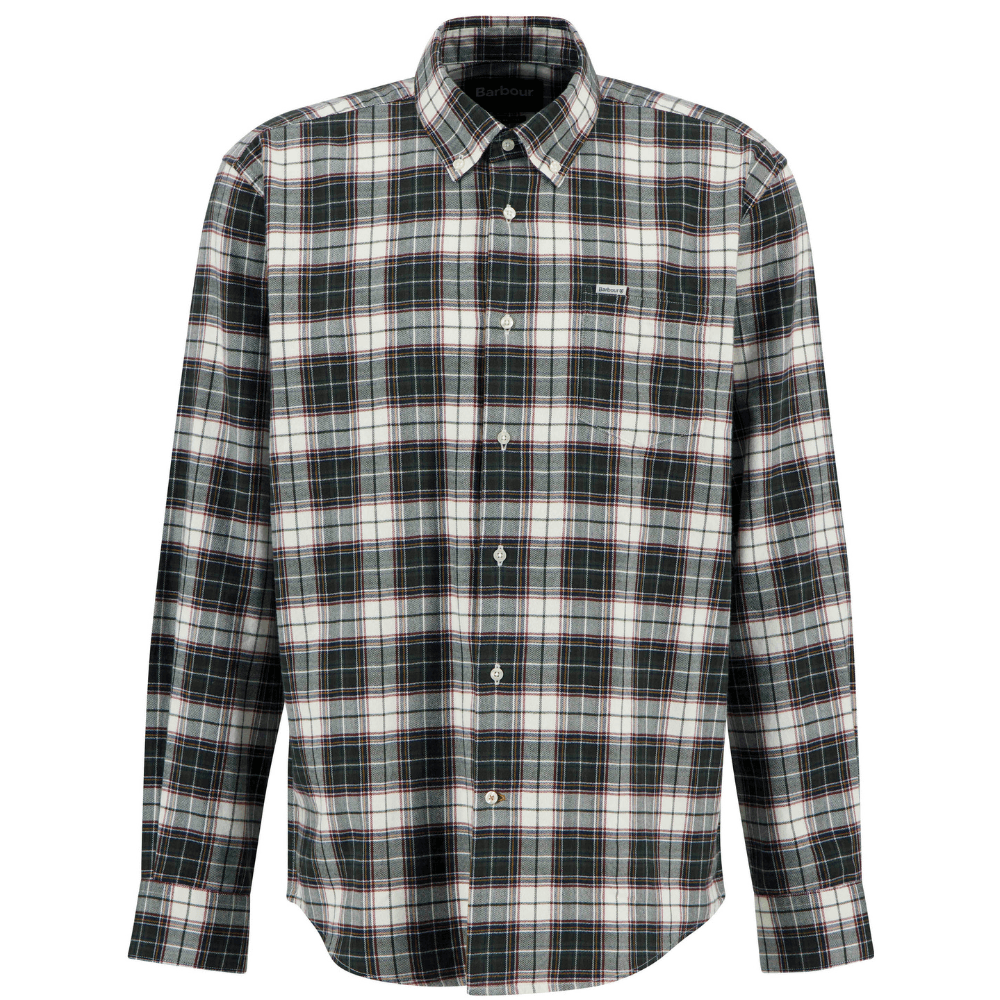 productImage: M's Telfield Regular Checked Shirt Olive