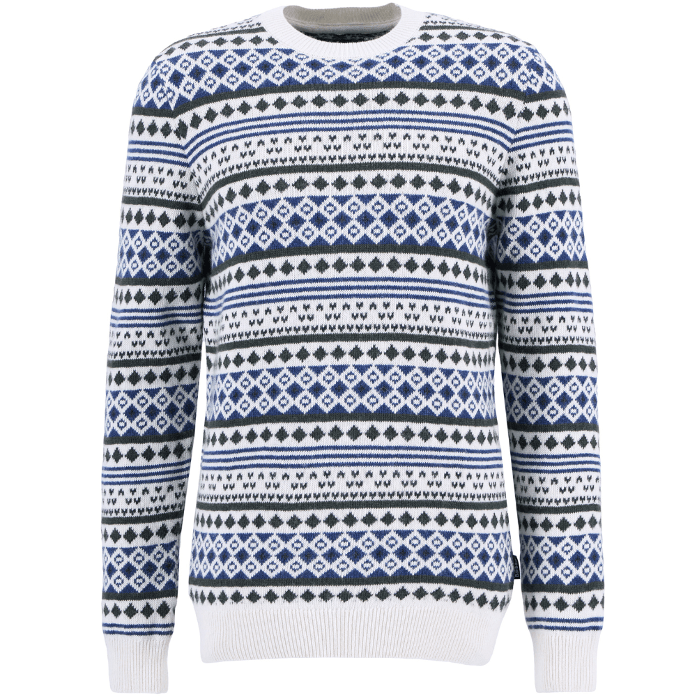 productImage: M's Easdale Fair Isle Crew Neck Sweater Whisper White