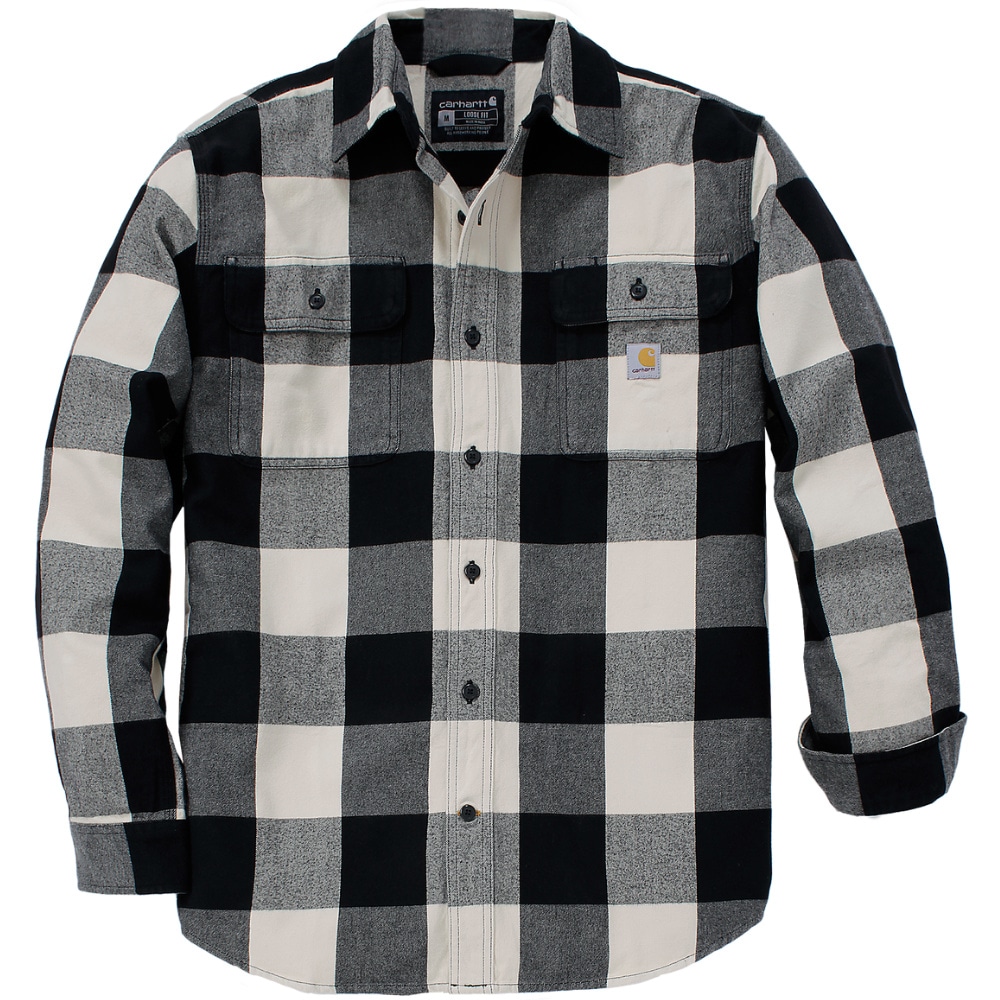 productImage: Carhartt M's Long-Sleeve Plaid Shirt Oat Milk