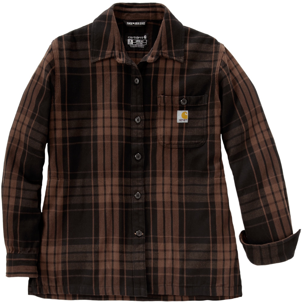 productImage: Carhartt W's Loose Fit Twill Plaid Shirt Black