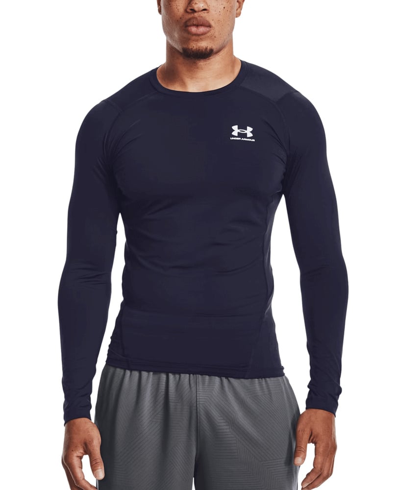 HeatGear Armour Comp Long Sleeve Midnight Navy, view: 1