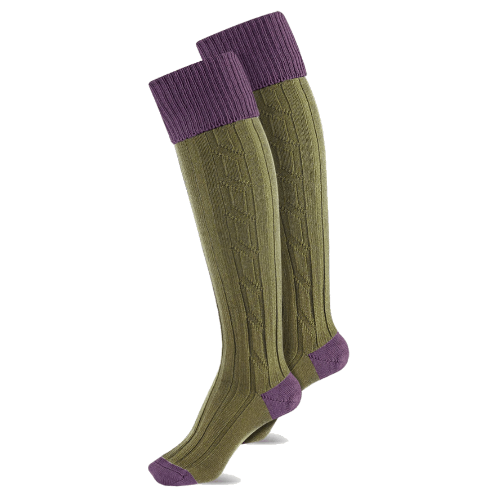 productImage: Alan Paine Damesokk Mauve/Meadow