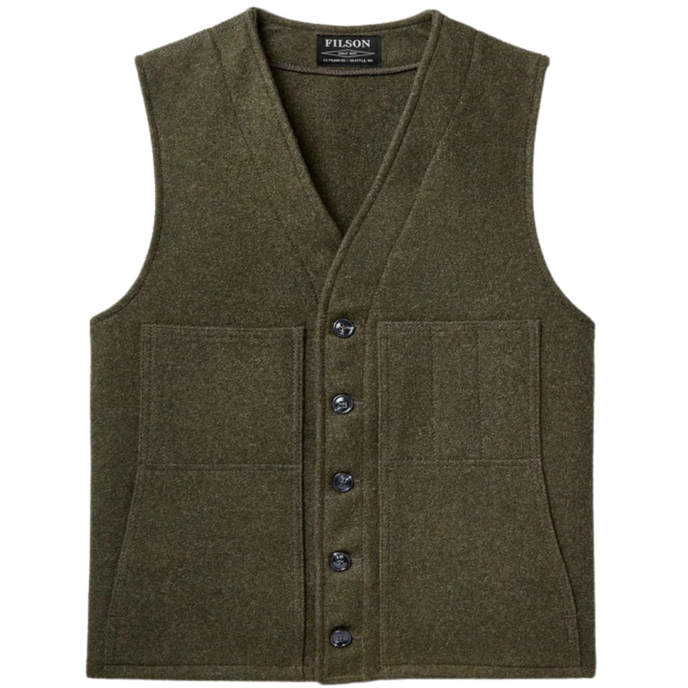 productImage: Mackinaw Wool Vest Forest Green