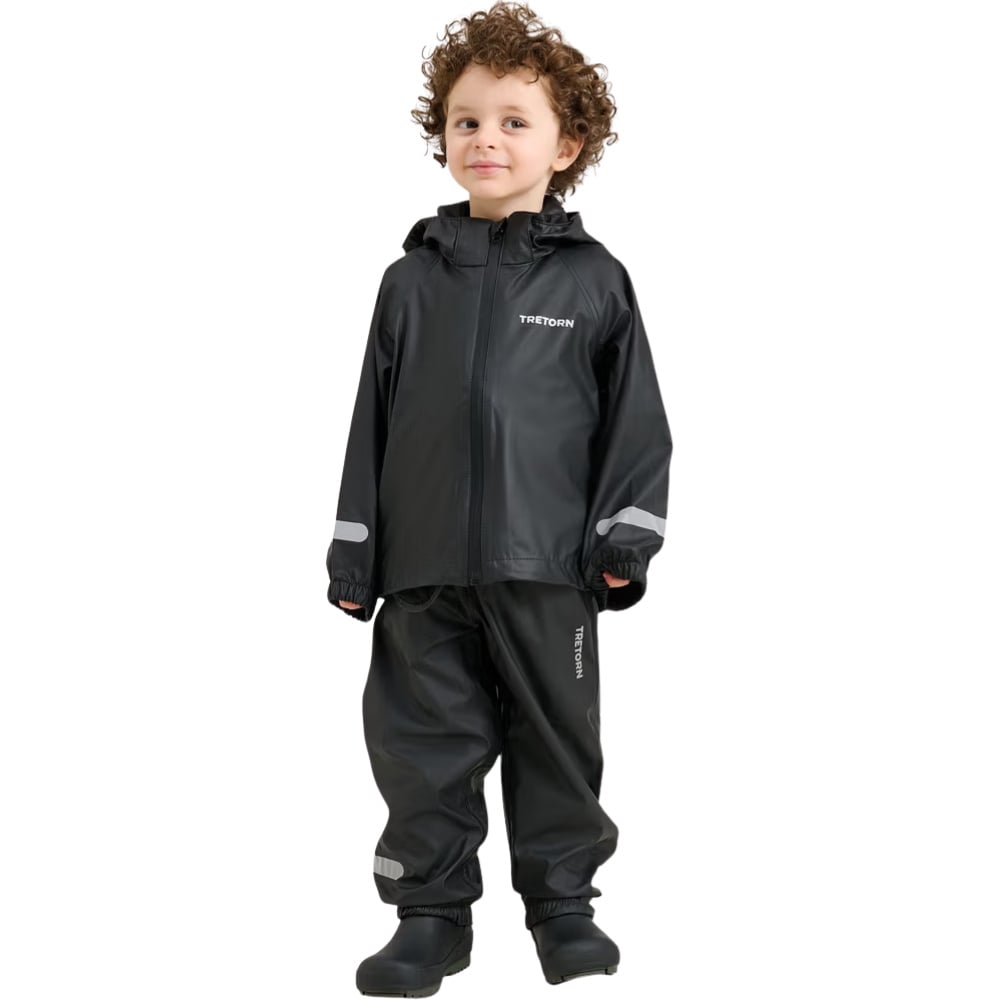productImage: Kids Packable Rainbreaker Set Black