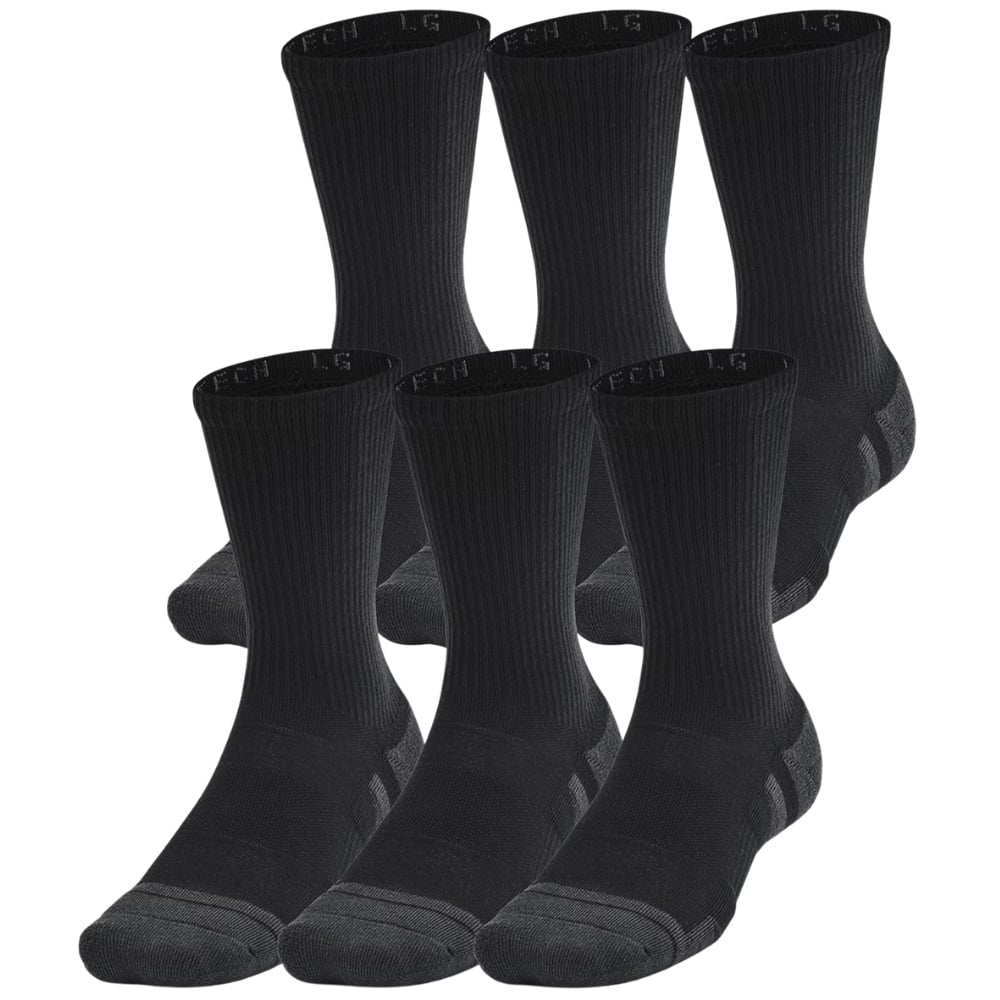 productImage: UA Performance Tech Crew Unisex 6-pack Black