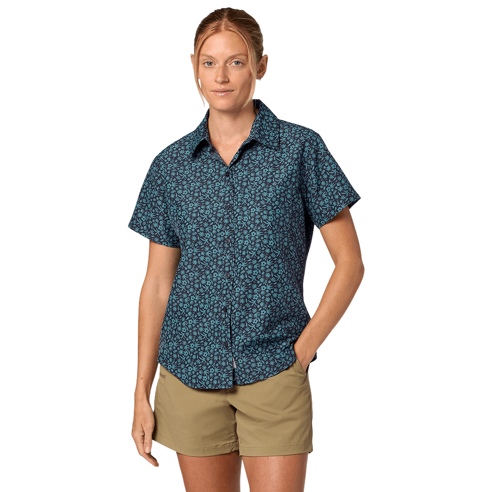productImage: W's Airexchange Upf 40 Novelty Ss Shirt Blackened Gardener Art